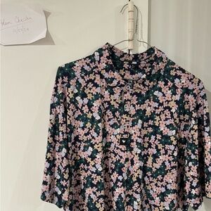 Bad Birdie Golf Polo - Flower Print